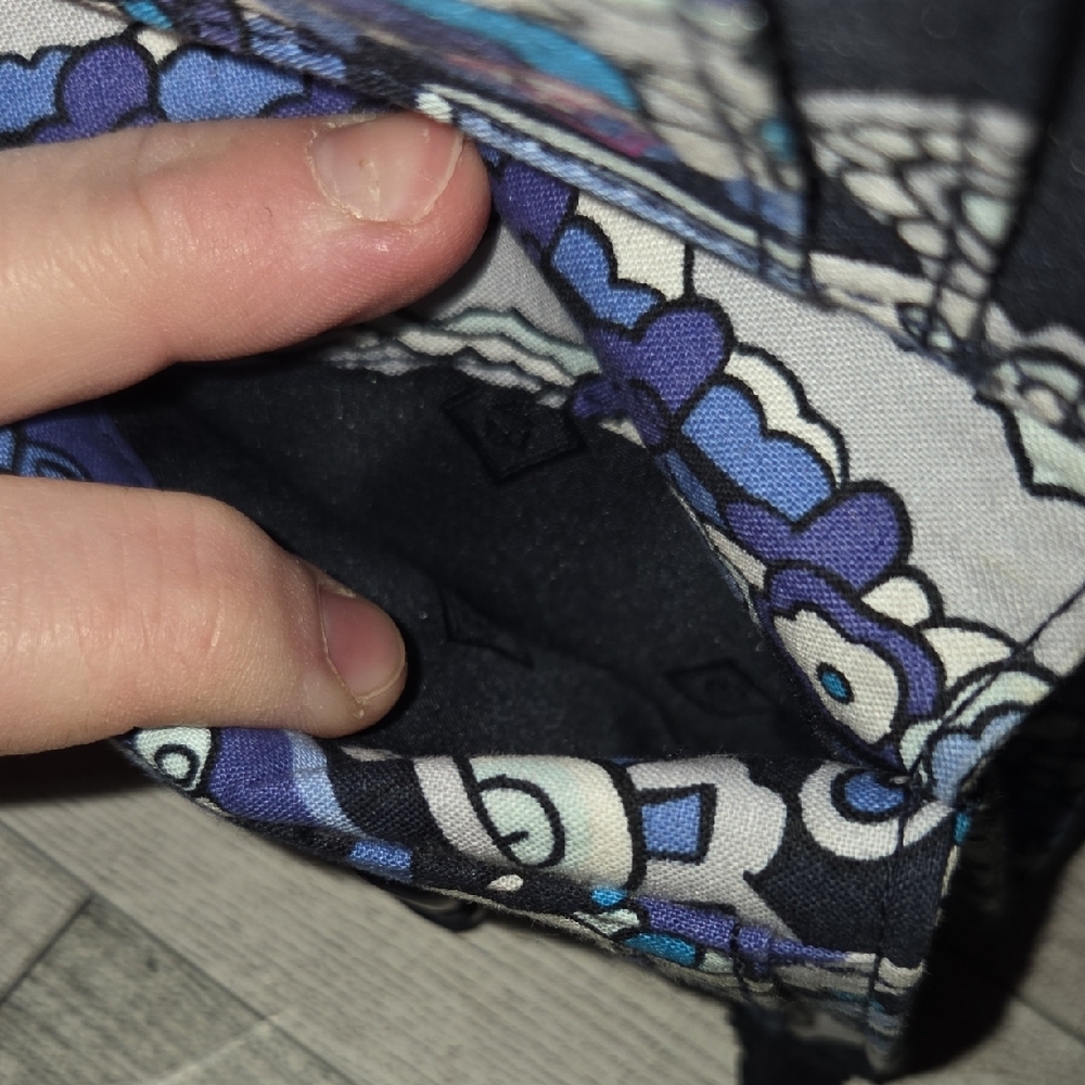 Vera Bradley Deep Night Paisley Paisley Compact Wallet - Picture 6 of 13
